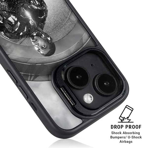 The Justice League (2017) Cyborg Poster iPhone 14 Kickstand Case